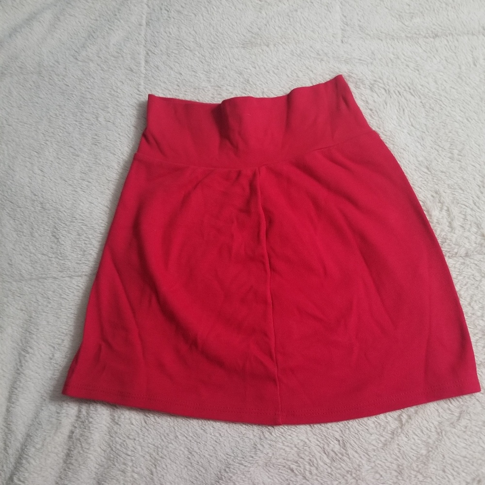 Red skirt